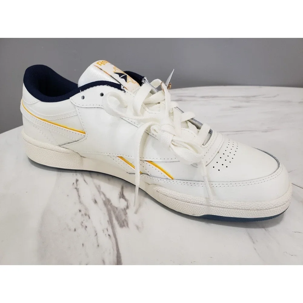 NEW NO BOX Reebok Club C Revenge Chalk Blue Yellow 100208994 Mens Size 10